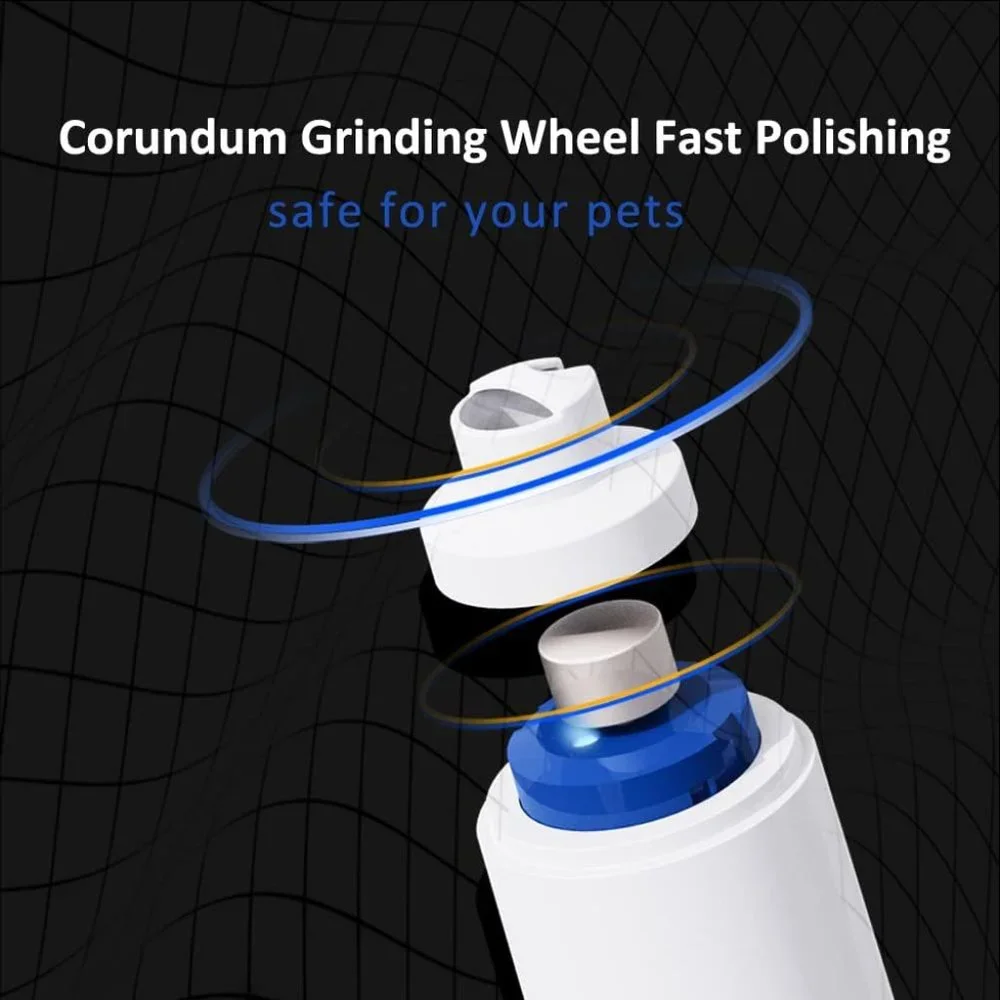 Pet Nail Grinder with Super Low Noise for Large Medium Small Dogs and Cats,